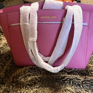 Michael Kors Fuchsia Tote Bag